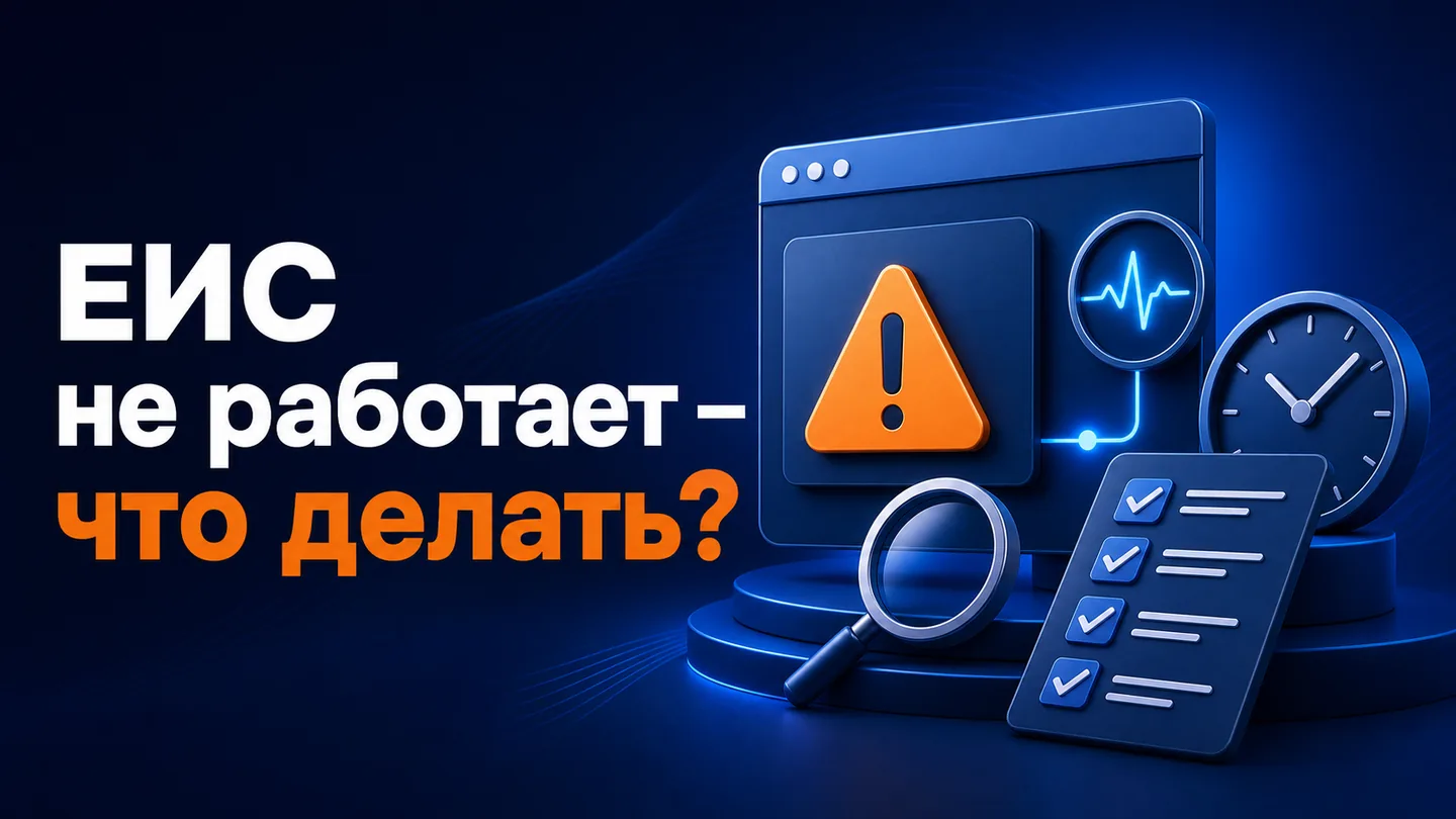 Диагностика ошибки ЕИС с проверкой статуса, времени и последовательности действий